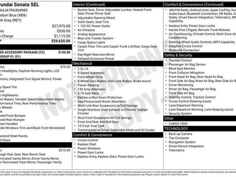 Used 2023 Hyundai Sonata SEL w/ Preferred Accessory Package FWD image 21