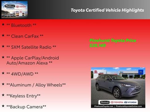 Certified 2021 Toyota Venza LE AWD/4WD image 19