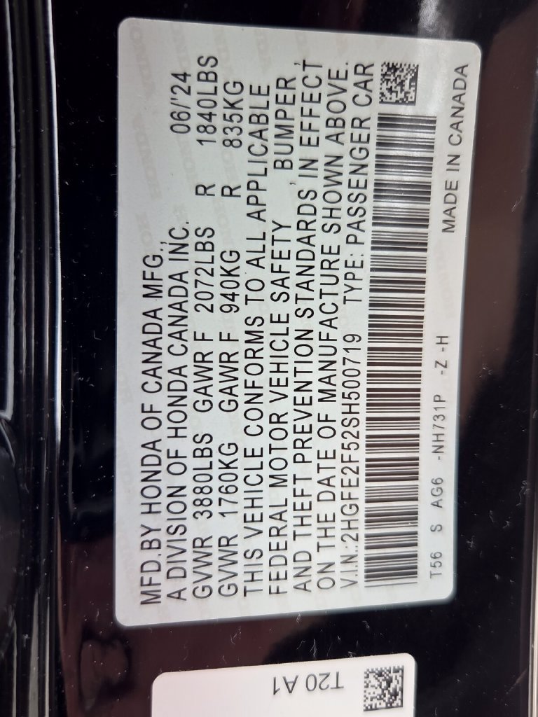 Certified 2025 Honda Civic Sport image 20