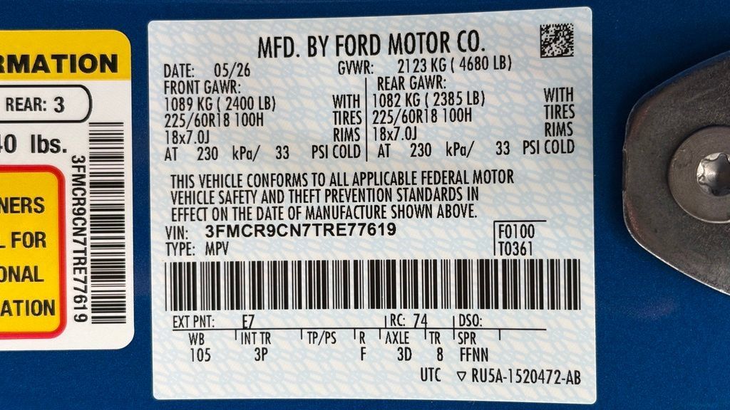 New 2026 Ford Bronco Sport Outer Banks w/ Outer Banks Tech Package+ AWD/4WD image 45