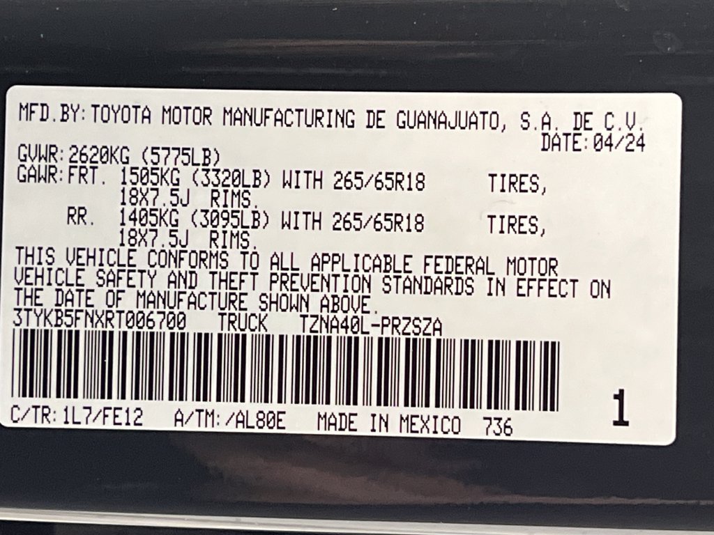 Used 2024 Toyota Tacoma TRD Sport RWD image 28