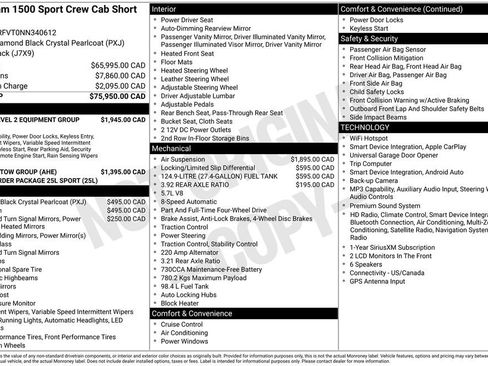 Used 2022 RAM 1500 Sport w/ Rebel Level 2 Equipment Group AWD/4WD image 8