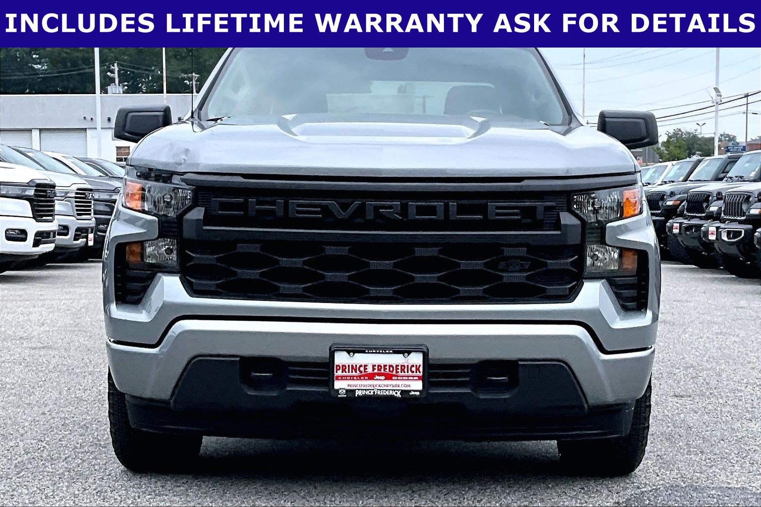 Used 2024 Chevrolet Silverado 1500 Custom w/ Turbomax Blackout Package AWD/4WD image 2