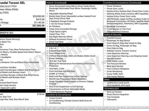 Used 2020 Hyundai Tucson SEL FWD image 41