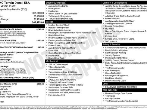 Used 2019 GMC Terrain Denali w/ Driver Alert Package II image 24