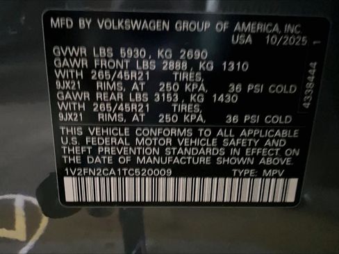 New 2026 Volkswagen Atlas SEL Premium R-Line image 19