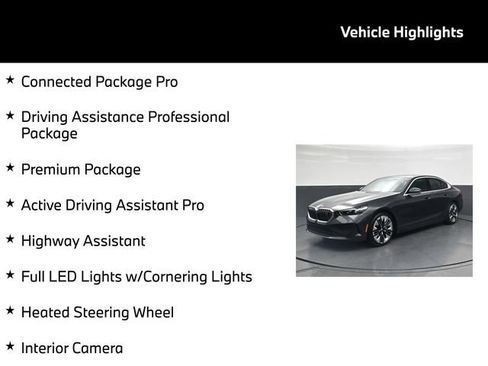 Used 2025 BMW i5 eDrive40i w/ Premium Package RWD image 5