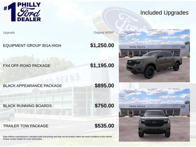 New 2026 Ford Ranger XLT w/ Equipment Group 301A High AWD/4WD image 4