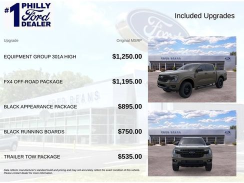 New 2026 Ford Ranger XLT w/ Equipment Group 301A High AWD/4WD image 4