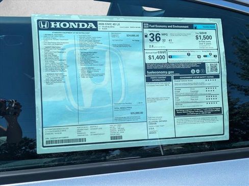New 2026 Honda Civic LX image 17