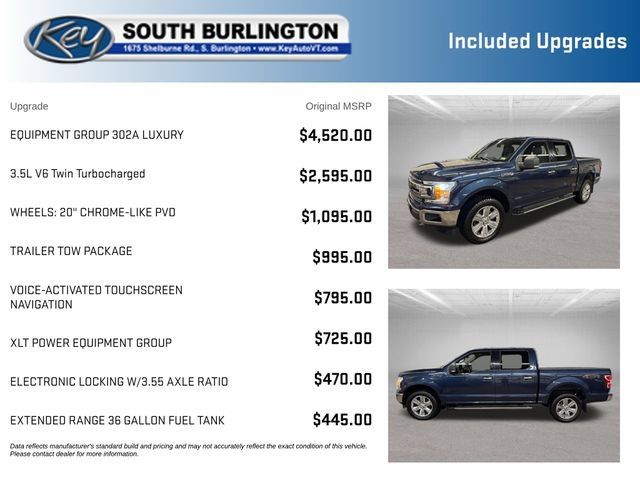 Used 2018 Ford F150 XLT w/ Equipment Group 302A Luxury AWD/4WD image 3
