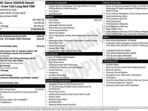 New 2026 GMC Sierra 3500 Denali Ultimate w/ LPO, Black Badging Package image 26