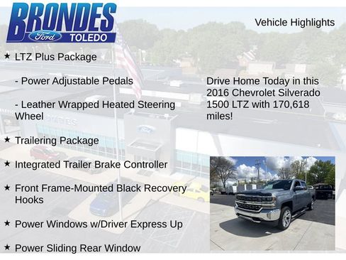 Used 2016 Chevrolet Silverado 1500 LTZ w/ LTZ Plus Package AWD/4WD image 5