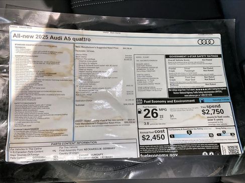 New 2025 Audi A5 2.0T Premium Plus AWD/4WD image 18