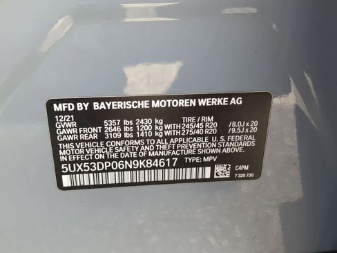 Used 2022 BMW X3 xDrive30i w/ M Sport Package 2 image 35