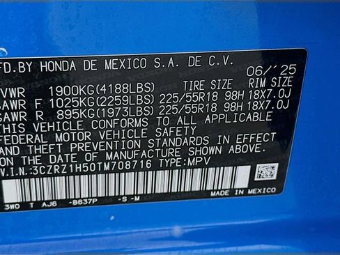 Certified 2026 Honda HR-V Sport image 33