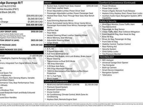 Used 2020 Dodge Durango R/T w/ Technology Group image 46