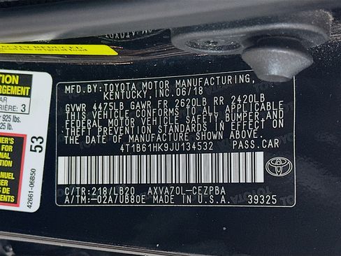 Used 2018 Toyota Camry XSE FWD image 12