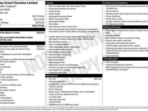 Used 2007 Jeep Grand Cherokee Limited w/ Trailer Tow Group IV AWD/4WD image 9