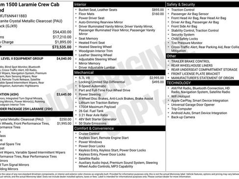Used 2022 RAM 1500 Laramie AWD/4WD image 2