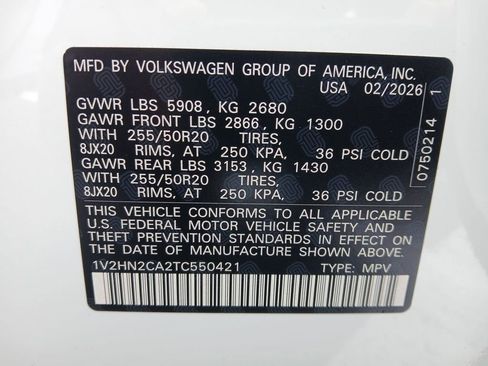 New 2026 Volkswagen Atlas SE image 28