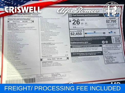 New 2025 Alfa Romeo Giulia AWD image 49