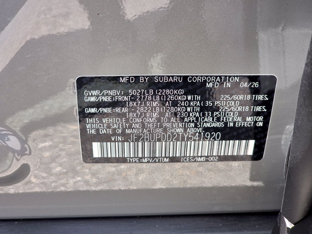 New 2026 Subaru Outback Limited AWD/4WD image 32
