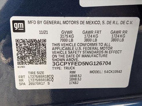 Used 2022 Chevrolet Silverado 1500 LT Trail Boss w/ Bed Protection Package image 23