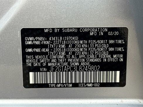 Used 2020 Subaru Crosstrek 2.0i Premium image 38