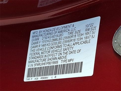 Certified 2023 Honda Odyssey EX-L image 25