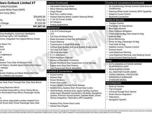 Certified 2023 Subaru Outback Limited XT AWD/4WD image 35
