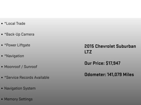 Used 2015 Chevrolet Suburban LTZ AWD/4WD image 26