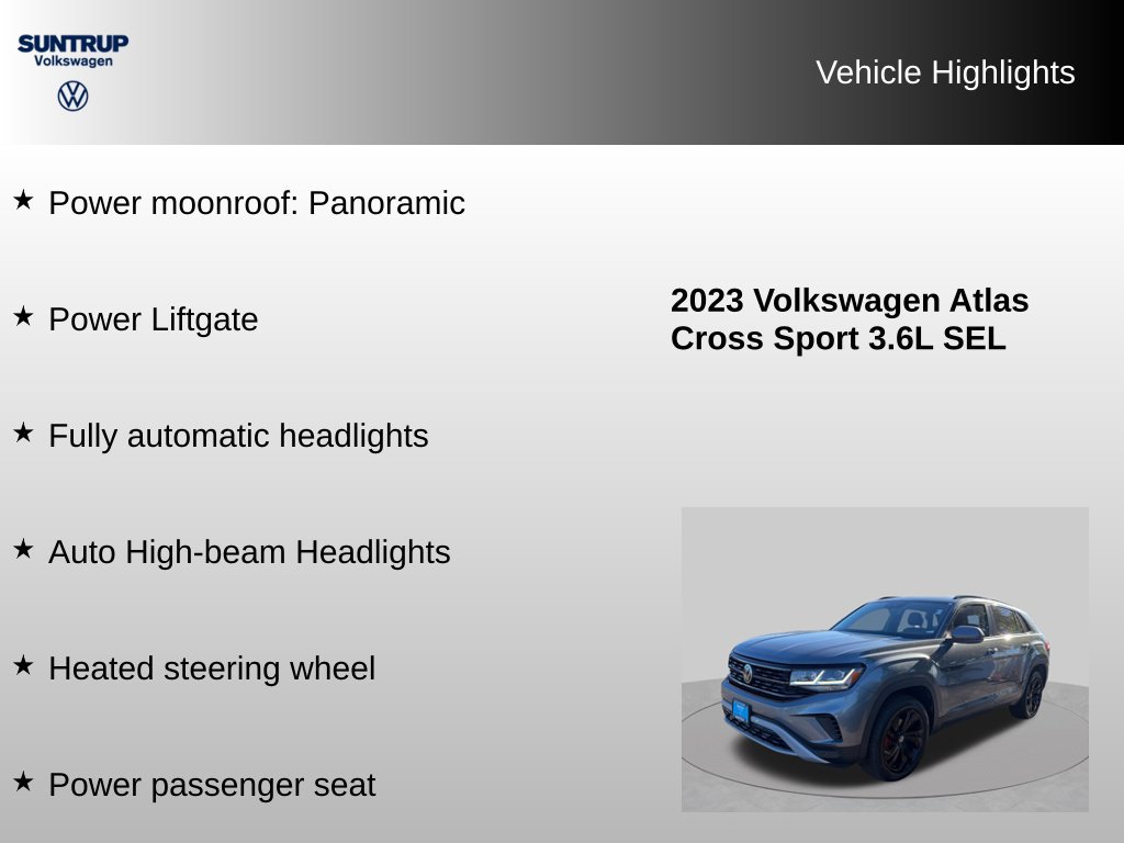 Used 2023 Volkswagen Atlas Cross Sport SEL AWD/4WD image 16