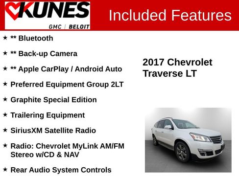 Used 2017 Chevrolet Traverse LT w/ Graphite Special Edition image 2