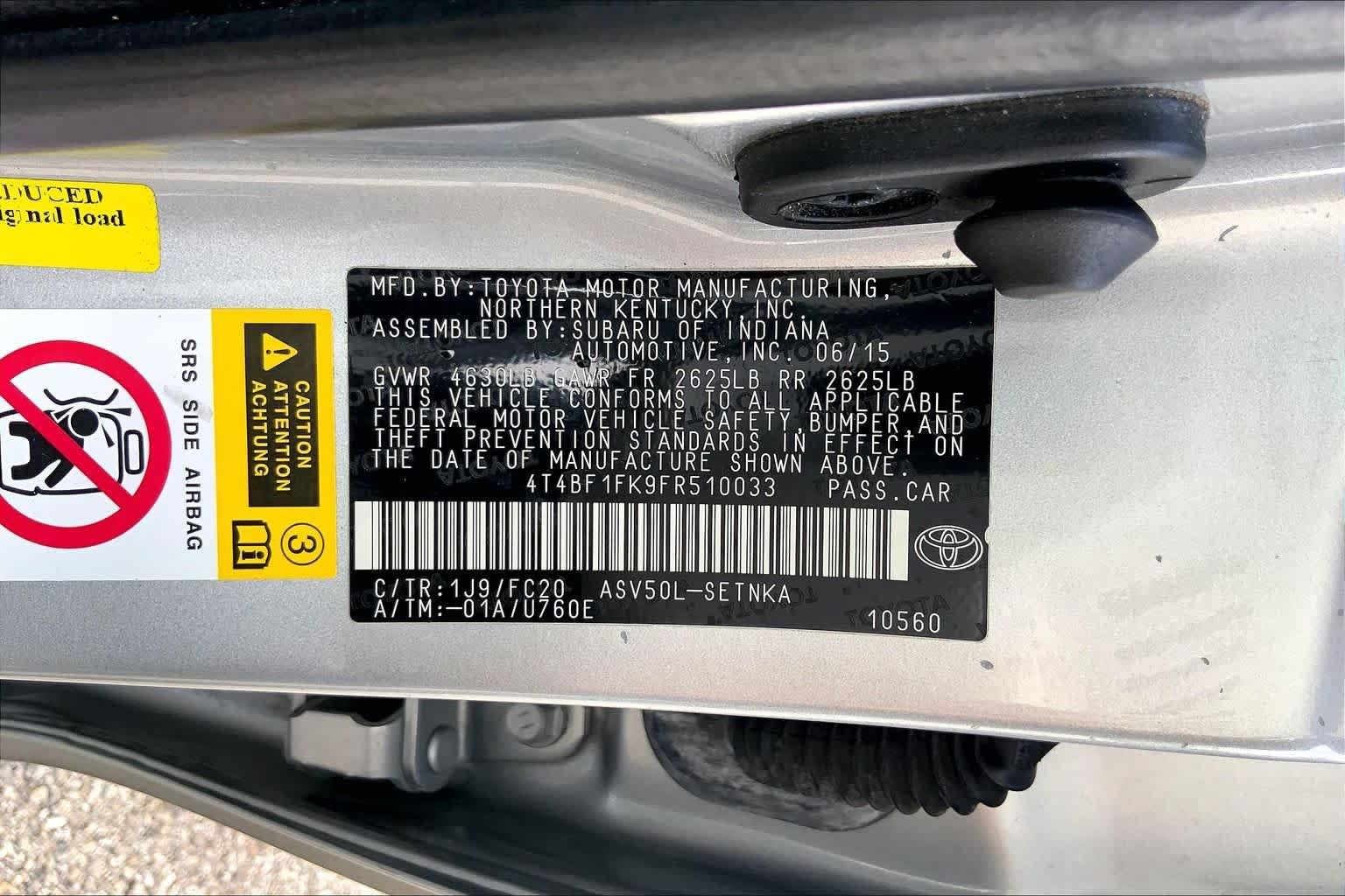 Used 2015 Toyota Camry LE FWD image 36