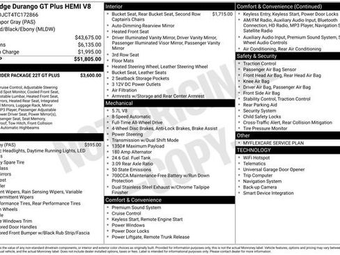 New 2026 Dodge Durango GT image 29