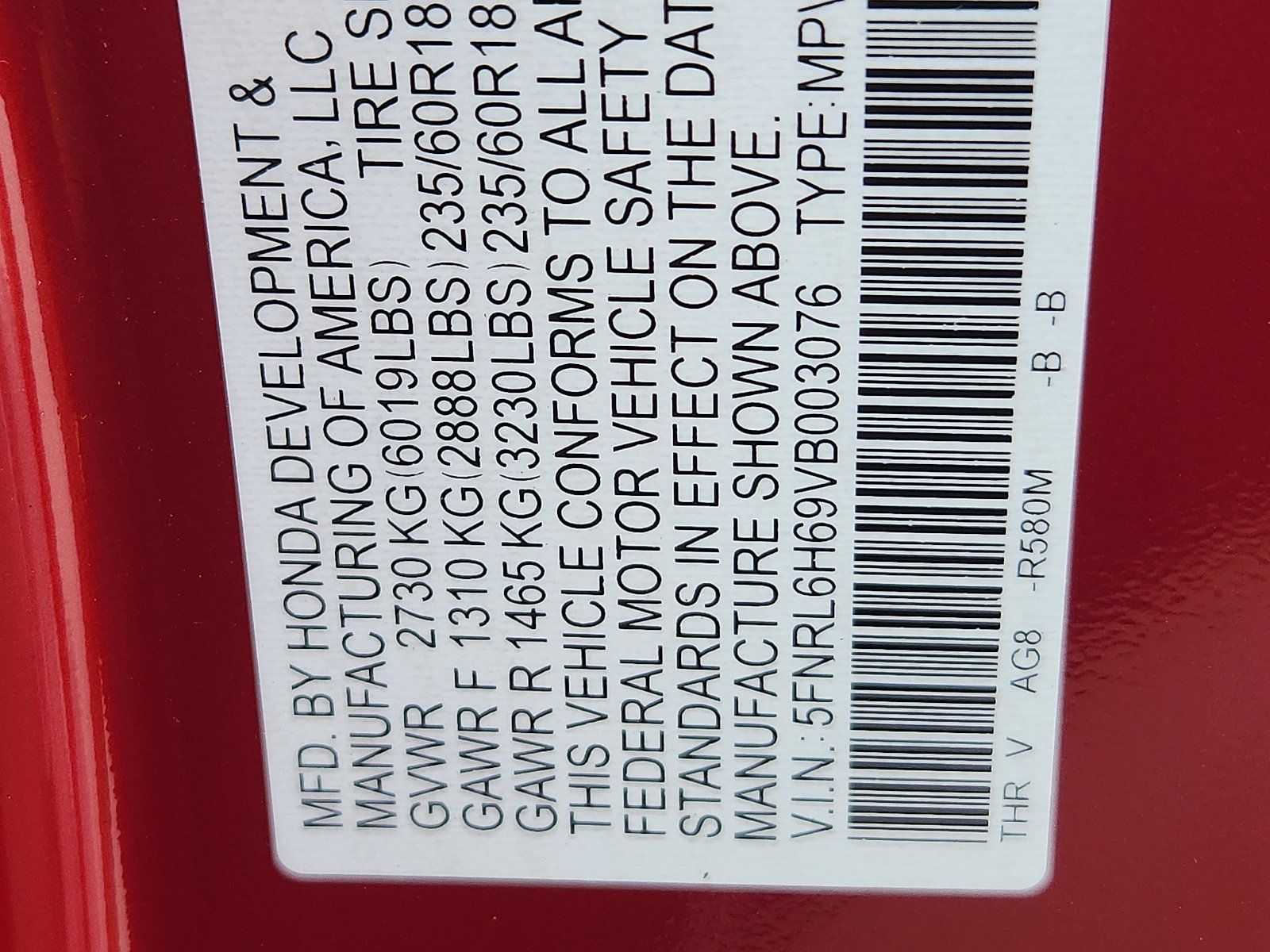 New 2027 Honda Odyssey EX-L image 19