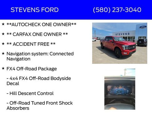 Used 2025 Ford F150 Platinum w/ FX4 Off-Road Package AWD/4WD image 6