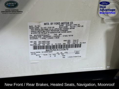 Certified 2020 Ford EcoSport SE w/ SE Convenience Package image 32