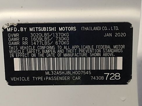 Used 2020 Mitsubishi Mirage GT image 33