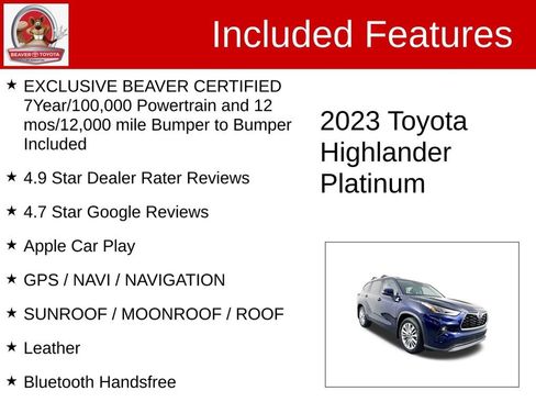 Used 2023 Toyota Highlander Platinum image 4