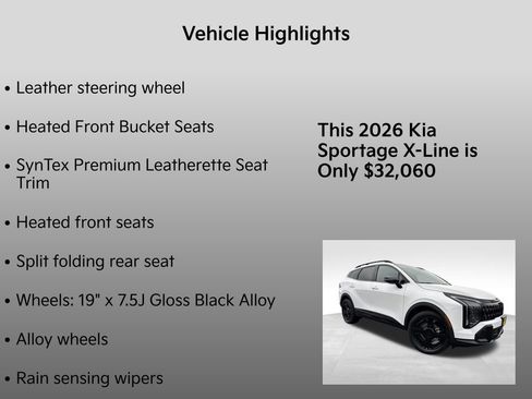 New 2026 Kia Sportage X-Line w/ X-Line Premium Package image 20