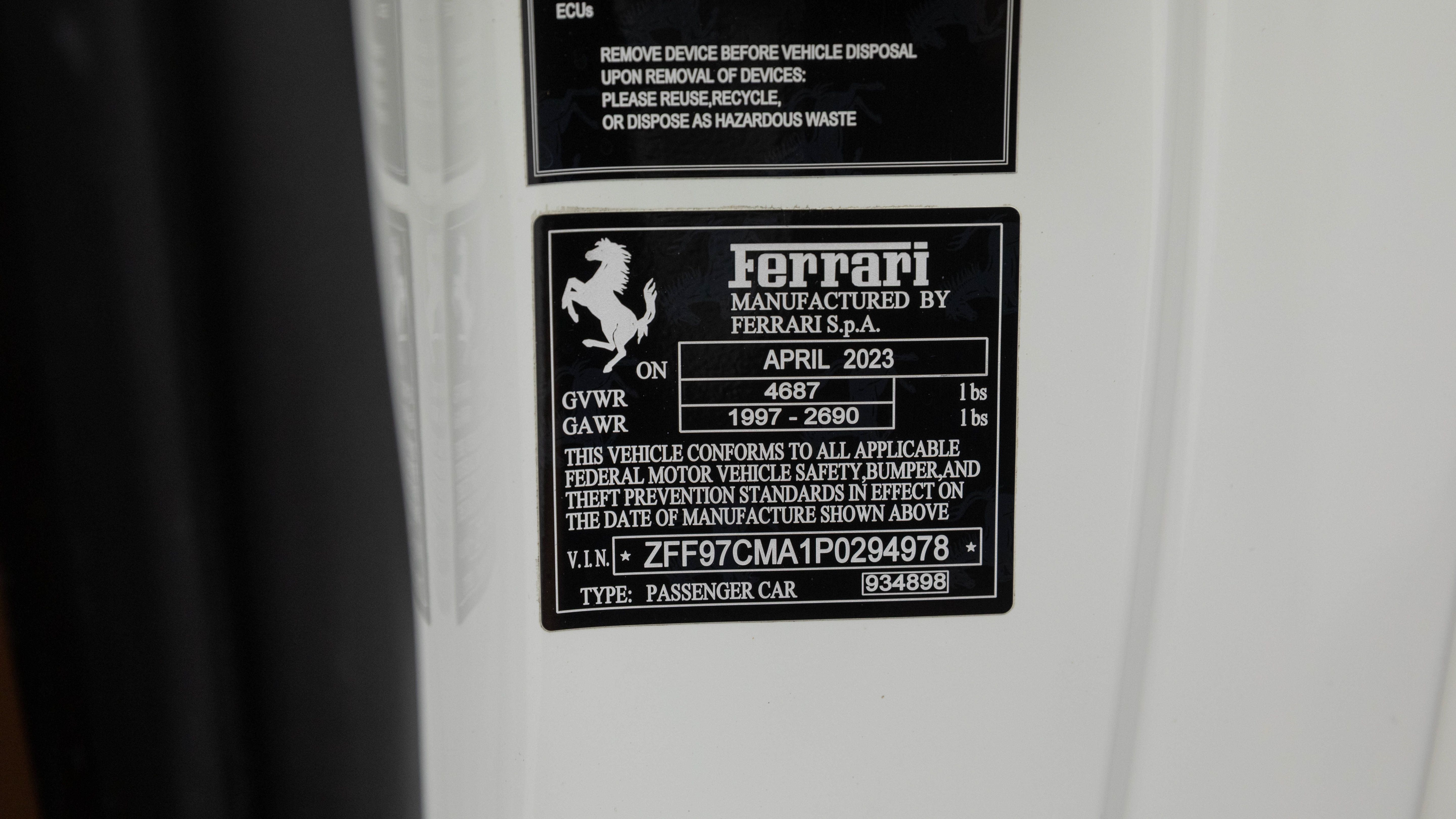 Certified 2023 Ferrari 812 GTS RWD image 67