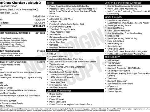 Used 2024 Jeep Grand Cherokee L Altitude AWD/4WD image 5