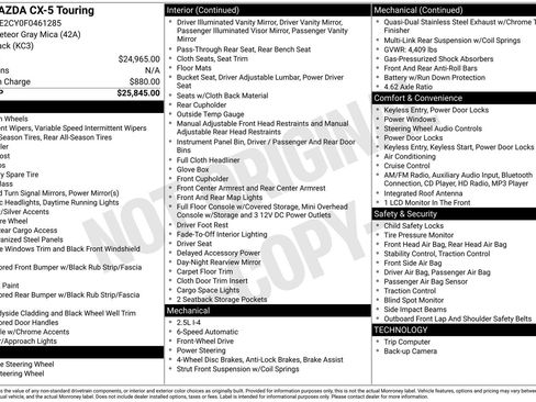 Used 2015 MAZDA CX-5 Touring image 12