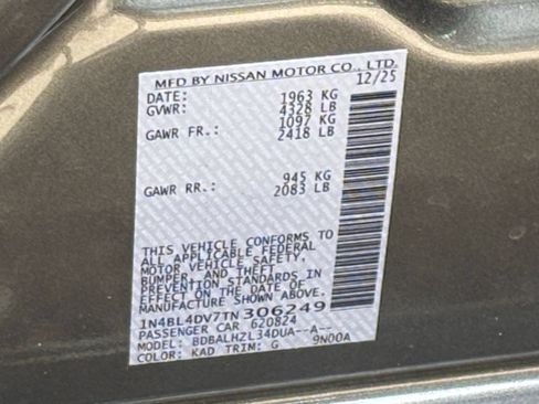 Used 2026 Nissan Altima 2.5 SV FWD image 28
