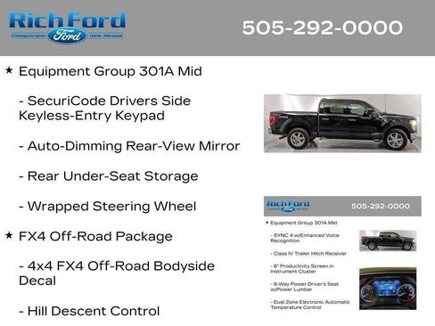 Certified 2023 Ford F150 XLT w/ Equipment Group 301A Mid AWD/4WD image 53