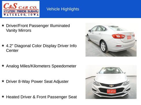 Used 2017 Chevrolet Cruze LT w/ Sun And Sound Package image 19