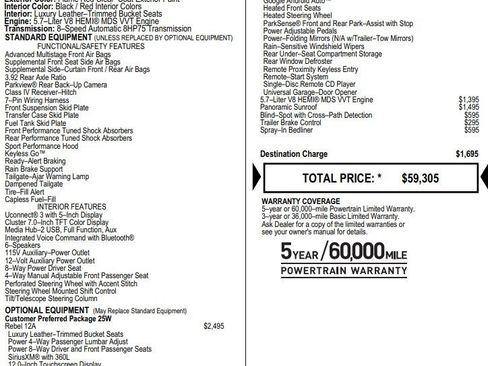 Used 2019 RAM 1500 Rebel w/ Rebel Level 2 Equipment Group image 2