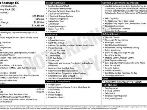Used 2025 Kia Sportage EX image 31